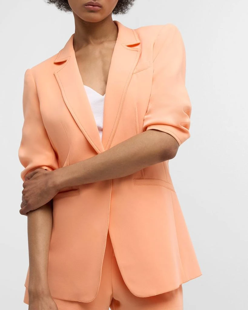 Cinq a Sept Khloe Crepe 3/4-Sleeve Blazer 7
