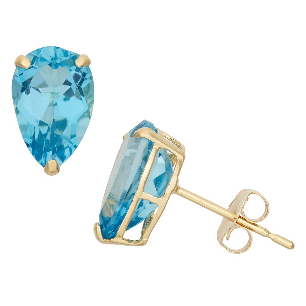 Designs by Gioelli Designs By Gioelli 10K Yellow Gold Gemstone Stud Earrings