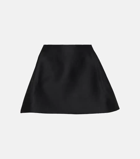 Khaite Ralfa satin miniskirt 1