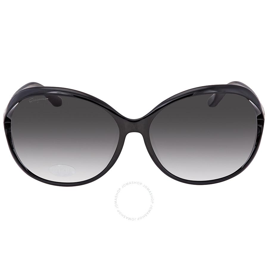 Salvatore Ferragamo Grey Oval Ladies Sunglasses SF770SA 001 61