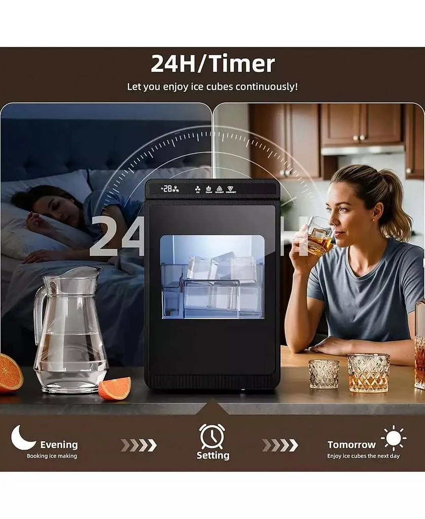 Cowsar Clear Ice Cube Maker, 3 Ice Cubes in 25 Min, for Whiskey 2