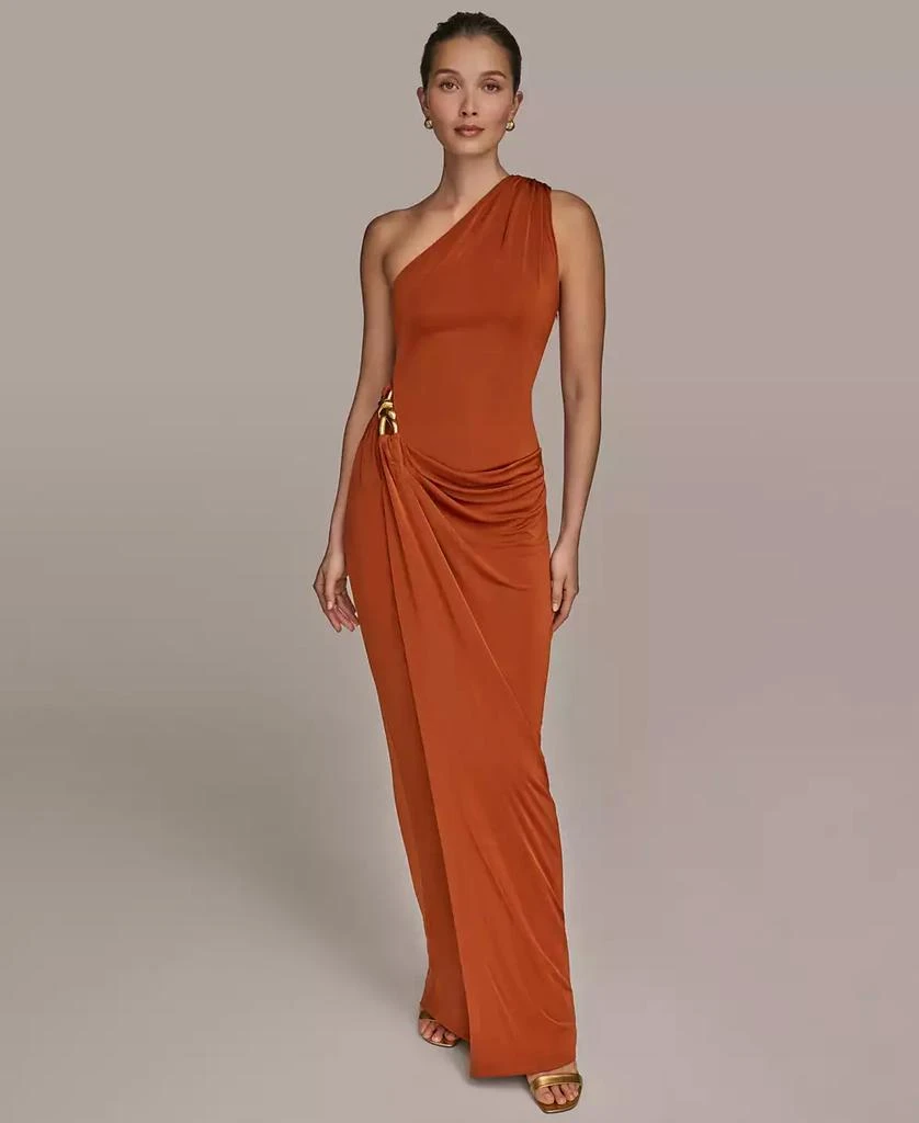 green emerald velvet dress Floral Sequin Sleeveless Boatneck Gown | Gown main image 0