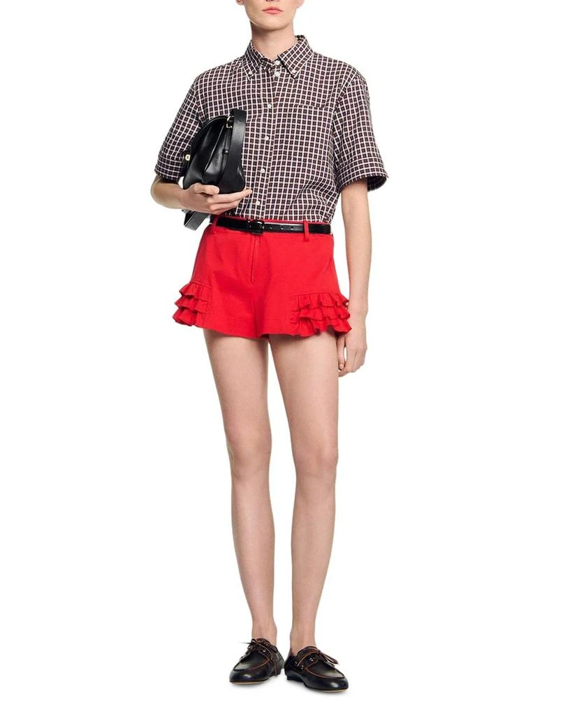 Sandro Ruffled Shorts 2