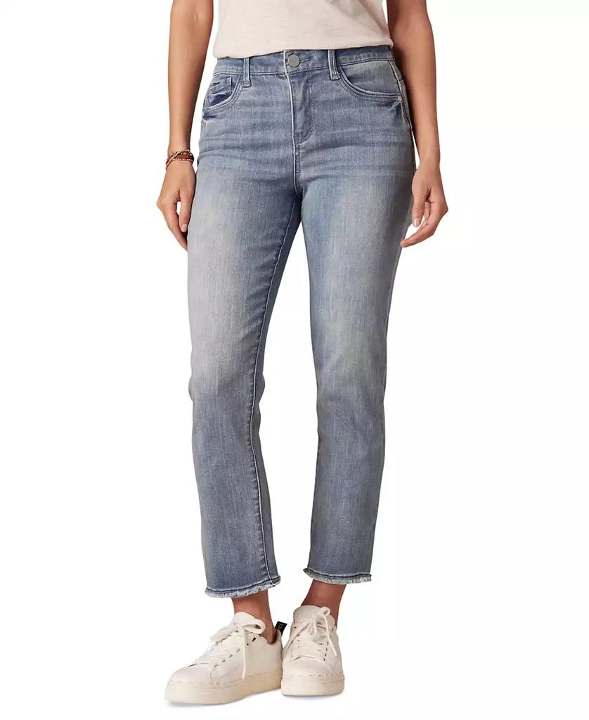 Democracy Petite Ab Solutions High-Rise Straight-Leg Jeans 1