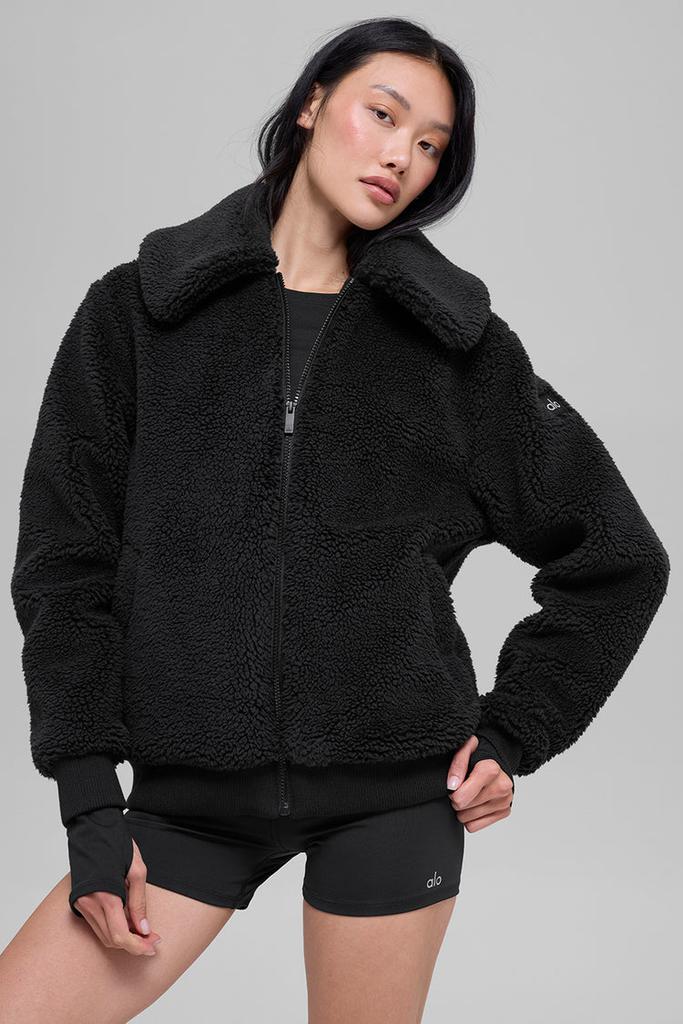 Alo Sherpa Downtown Jacket - Light Cocoa