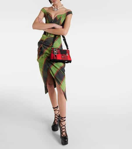 Vivienne Westwood Heather Small tartan shoulder bag 5