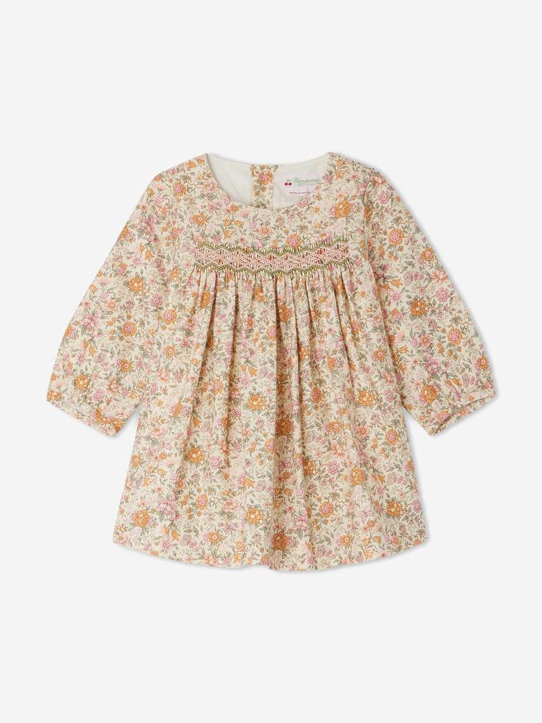 Bonpoint Bonpoint Baby Girls Felicie Smocked Dress in Multicolour