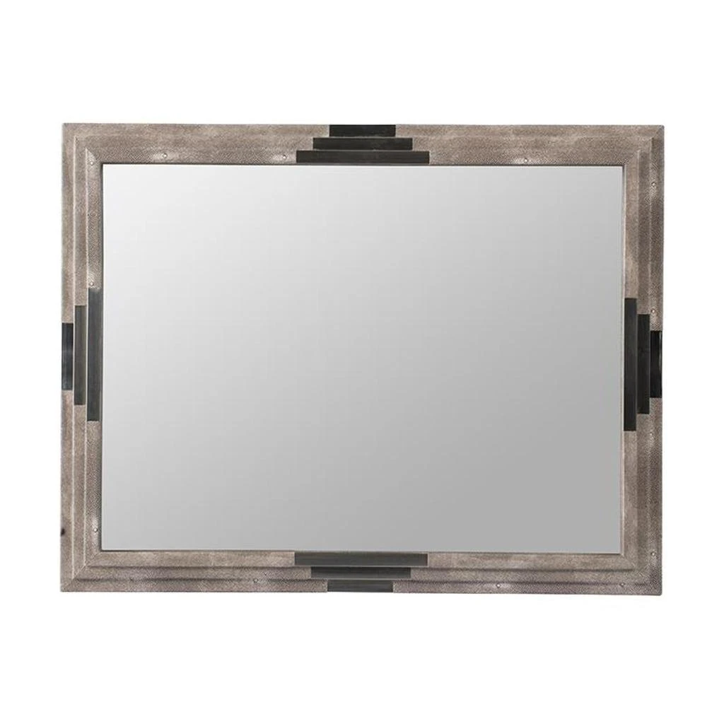 Hivvago 28" Gray Framed Accent Mirror 2