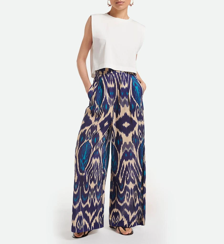 VANESSA BRUNO Pantalon Nunes - Bleu Multico 4