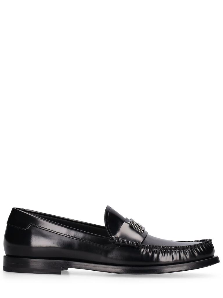 DOLCE & GABBANA City Blanco Leather Loafers
