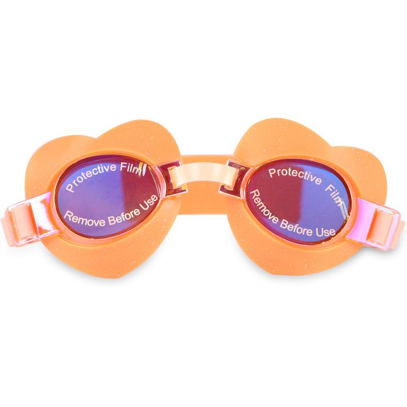 Sunnylife Heart shaped mini swim goggles in orange