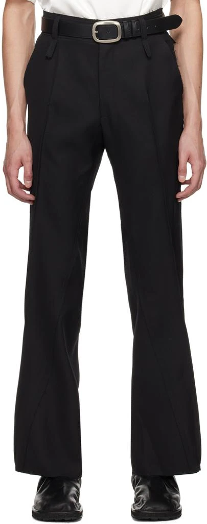 Bianca Saunders Black Pen Trousers 1