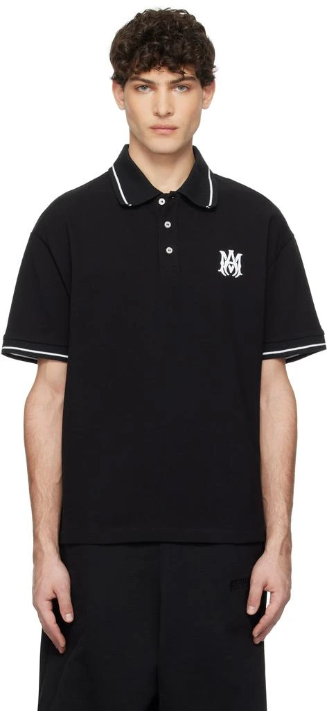 AMIRI Black MA Core Logo Polo 1