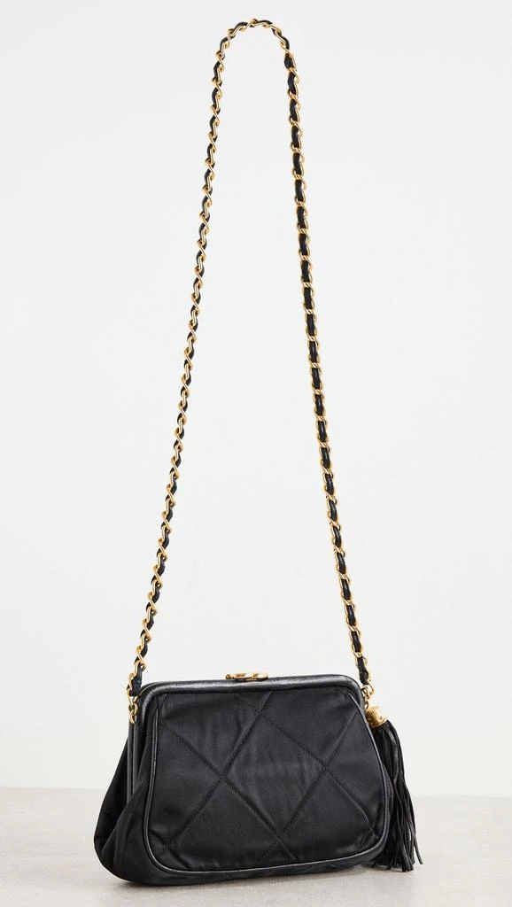 Shopbop Archive Chanel Fringed Chain Shoulder Bag Satin 3