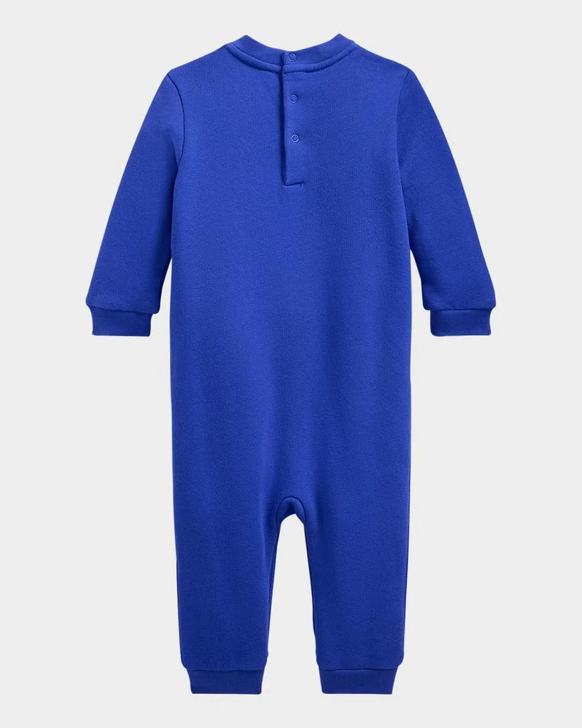 Ralph Lauren Boy's Fleece Polo Bear Coverall, Size 3M-9M 2