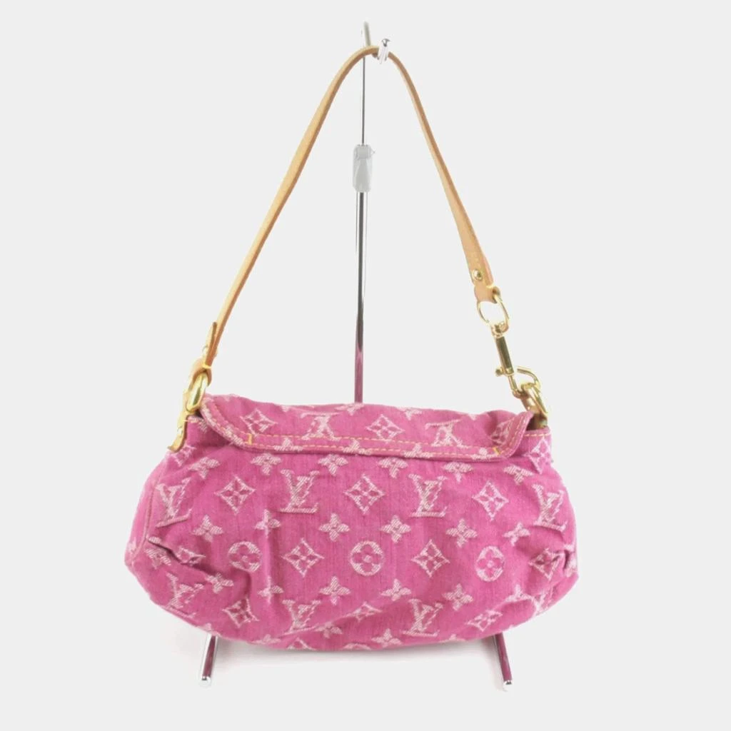 Louis Vuitton Louis Vuitton Pink Monogram Denim Pleaty Shoulder Bag 2