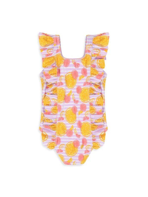 Andy & Evan Little Girl's Citrus Print Ruffle One-Piece Swimsuit 2