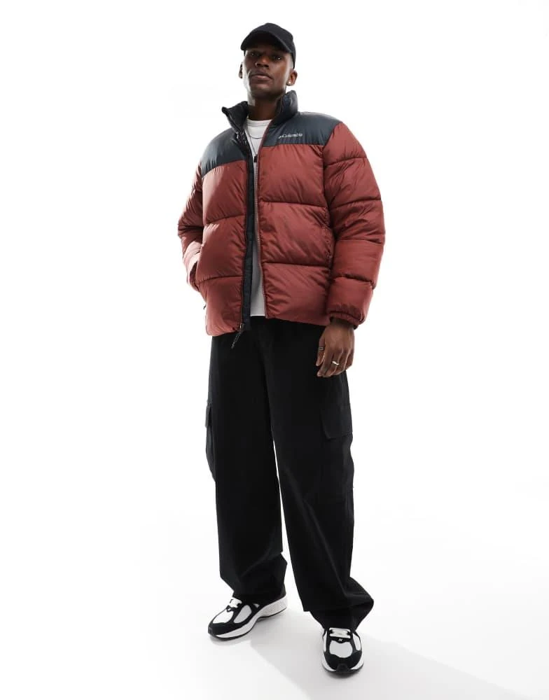 Columbia Columbia Puffect III jacket in burgundy 1