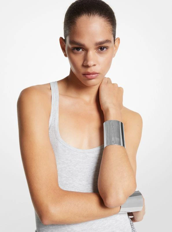 Michael Kors Precious Metal-Plated Brass Cuff 2