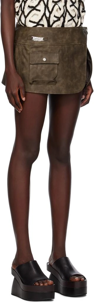 ANDERSSON BELL Brown Emma Faux-Leather Miniskirt 2