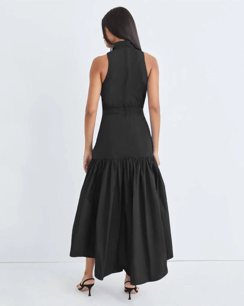 VERONICA BEARD Radley Asymmetric High-Low Dress In Black 3