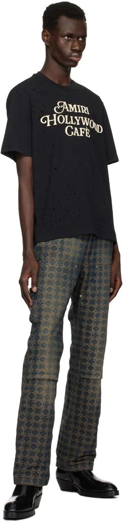 AMIRI Black 'Amiri Hollywood Cafè' T-shirt 4