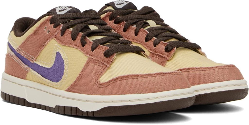 NIKE Tan & Beige Dunk Low Retro SE Sneakers 4