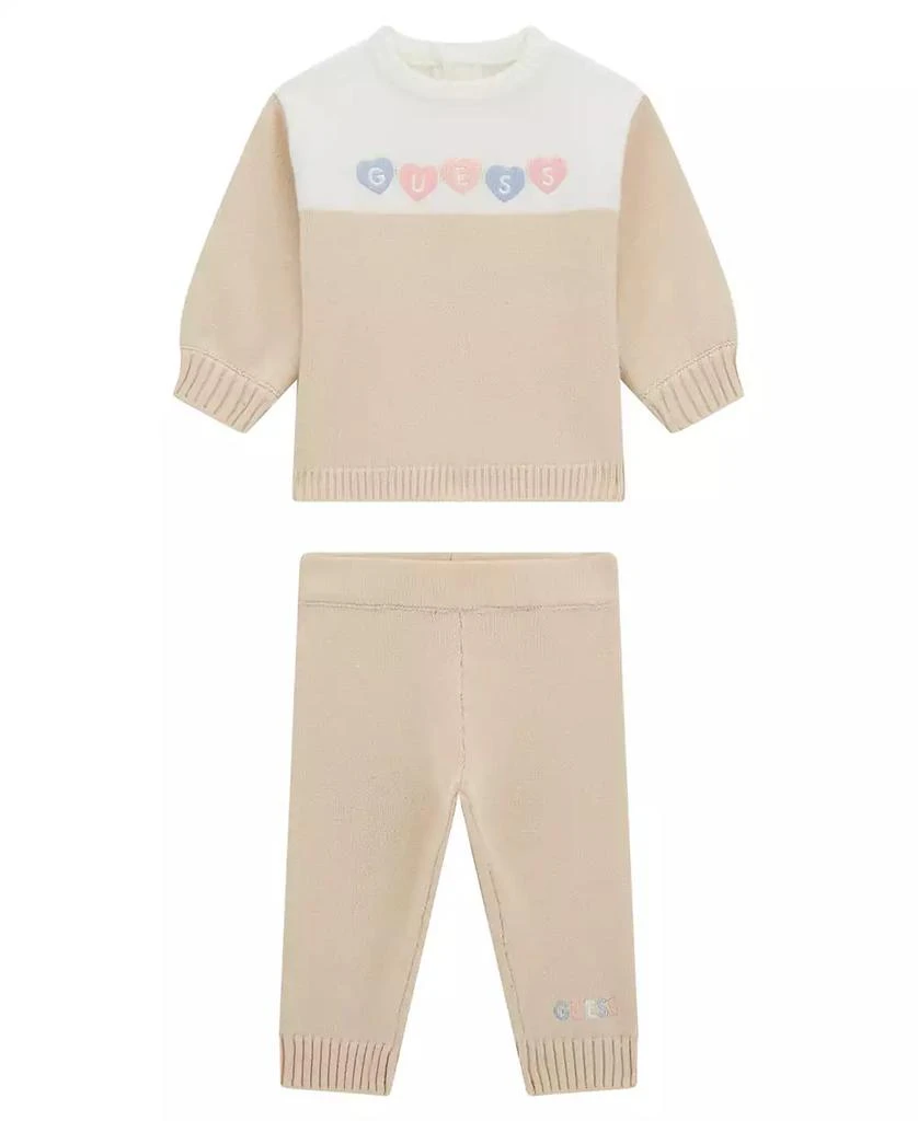 GUESS Baby Girl Sweater and Sweatpant, 2-Piece Set 1