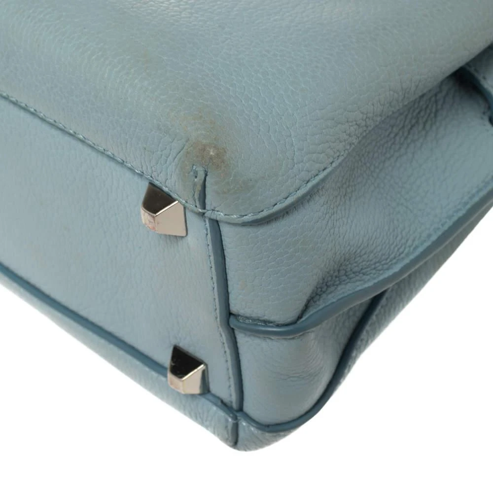 MCM MCM Blue Leather Mini Milla Tote 11
