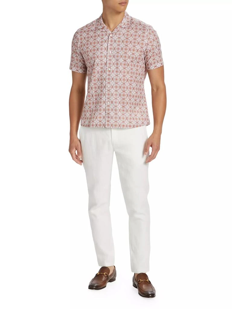 Saks Fifth Avenue Slim-Fit Medallion Short-Sleeve Shirt 2
