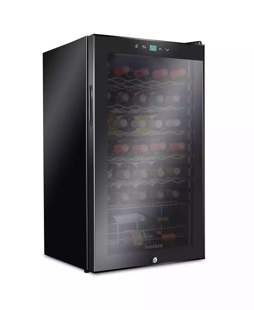 Ivation Freestanding Wine Refrigerator, 34 Bottle Wine Cooler