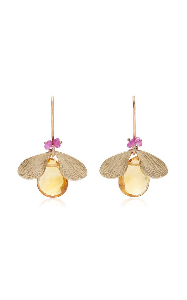 Annette Ferdinandsen Annette Ferdinandsen - 14K Gold Citrine and Ruby Earrings - Gold - OS - Moda Operandi - Gifts For Her