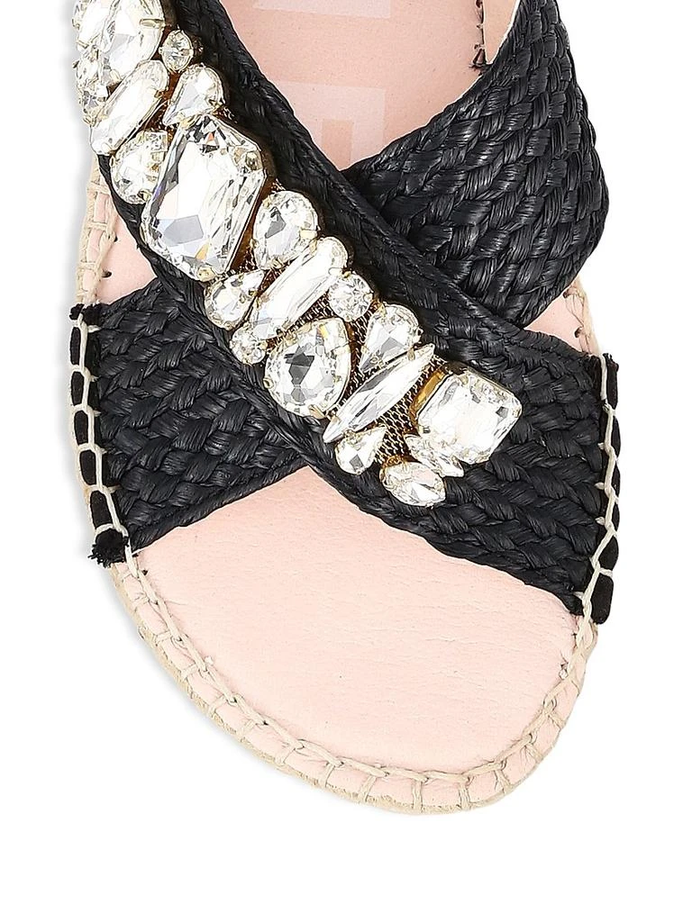 MANEBÍ Crystal Raffia Espadrille Sandals 4