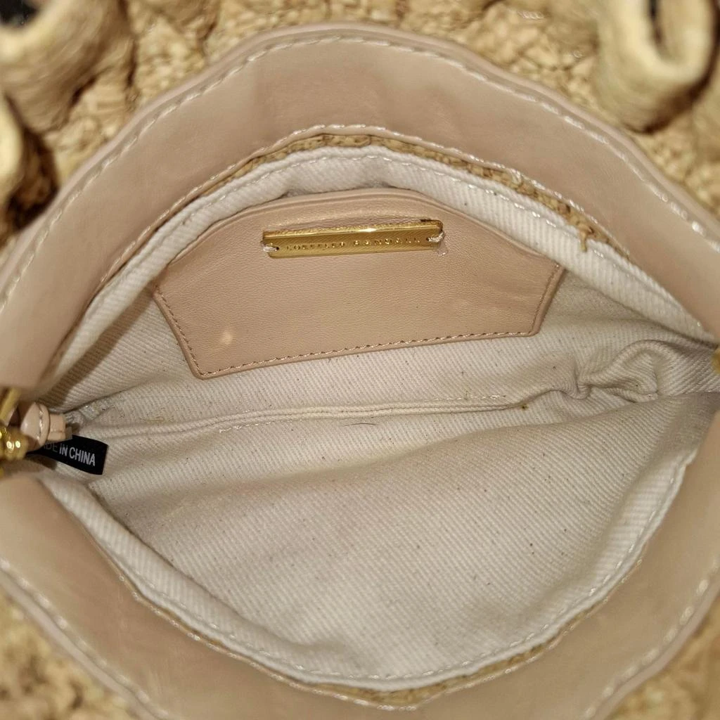 Loeffler Randall Willa Mini Cinch Clutch in Beige Raffia 6