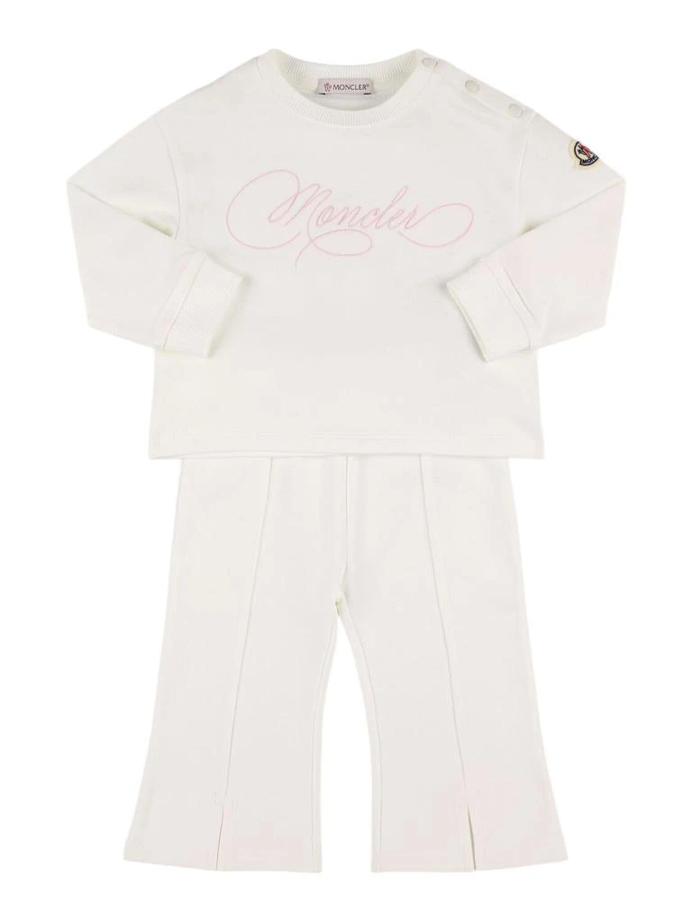 Moncler Logo Cotton Blend Sweatpants & Hoodie 1