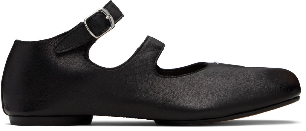 MAISON MARGIELA Black Tabi Ballerina Flats