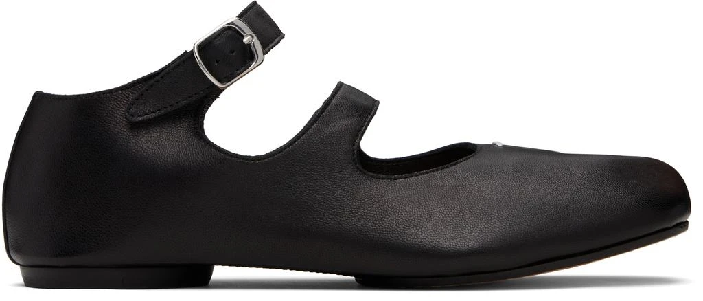 MAISON MARGIELA Black Tabi Ballerina Flats