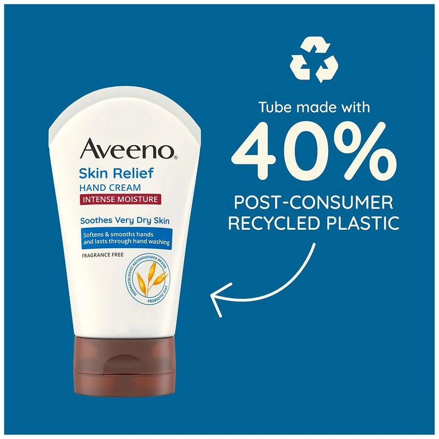 Aveeno Skin Relief Intense Moisture Hand Cream with Soothing Prebiotic Oat Fragrance-Free 2