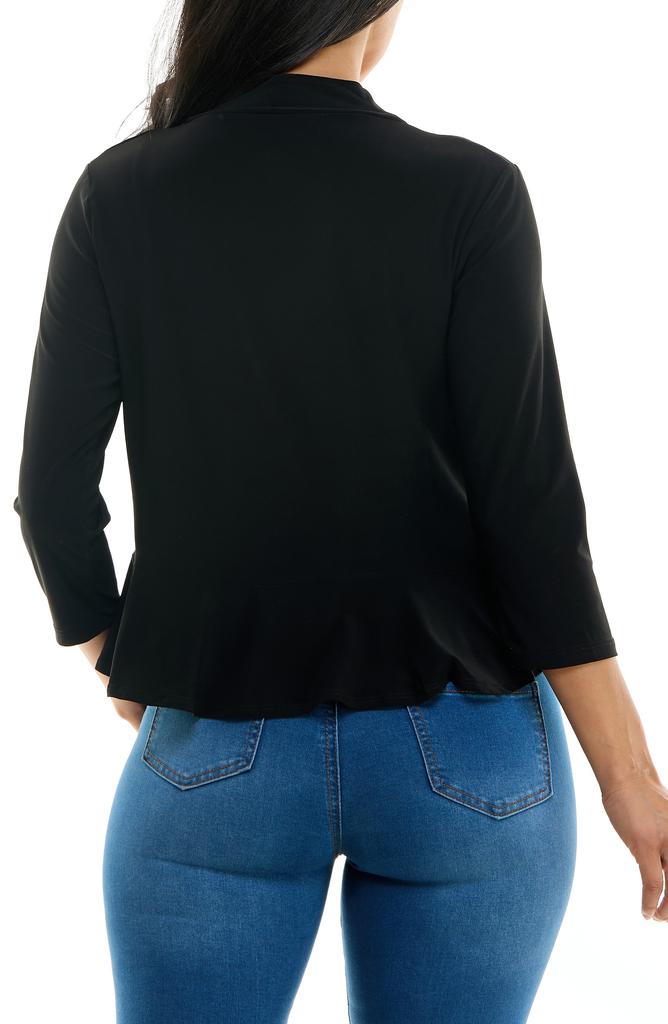 Nina Leonard Ruffle Bolero