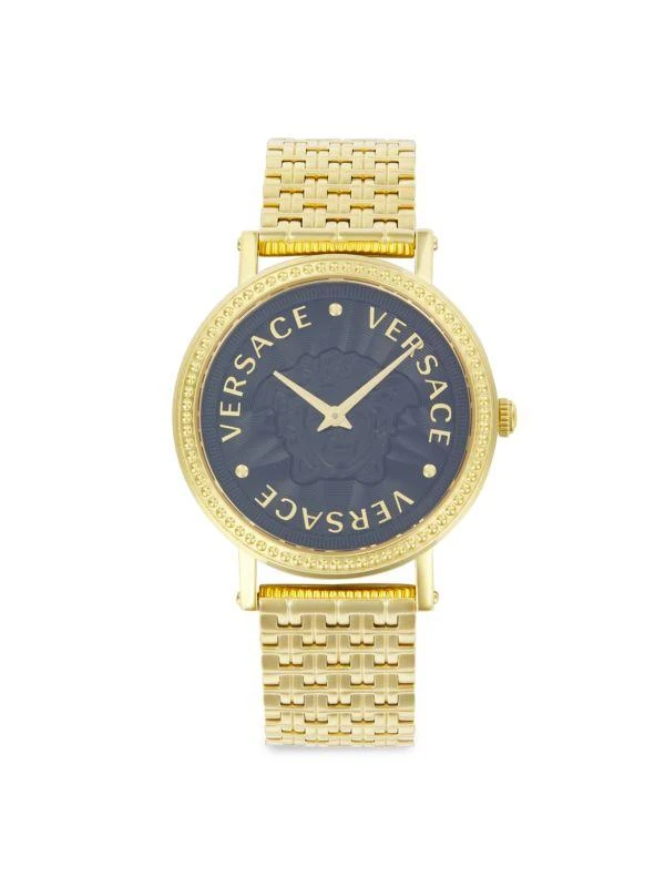 Versace V-Dollar IP Goldtone Stainless Steel Bracelet Watch/37MM 1
