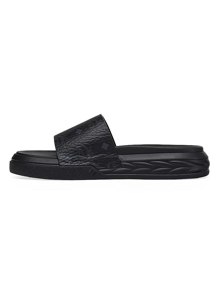 MCM Logo-Printed Canvas Slides 1