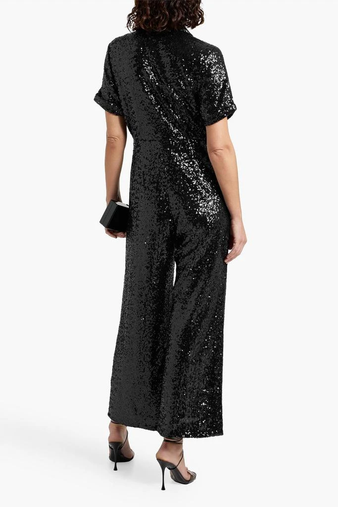 HVN Gia sequined crepe wide-leg jumpsuit 3