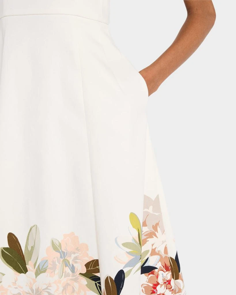 ADAM LIPPES Eloise Floral Print Cotton Twill Dress 5