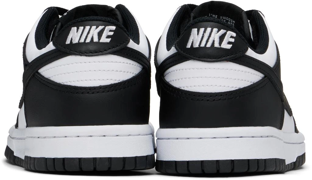 NIKE Big Kids Black & White Dunk Low Sneakers 2
