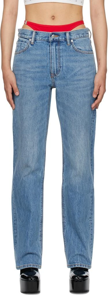 Alexander Wang Blue Bikini Layer Jeans 1