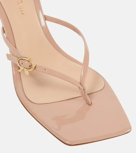 Gianvito Rossi Patent leather thong sandals 6
