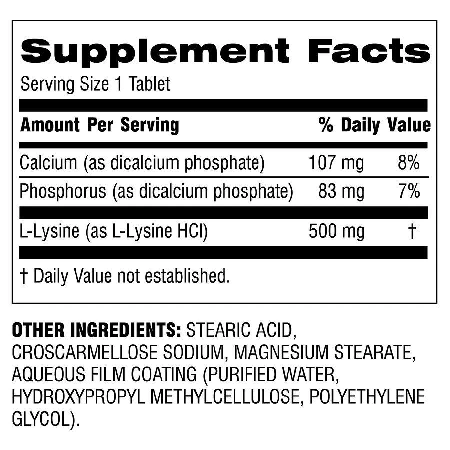 Botanic Choice L-Lysine 500mg 2