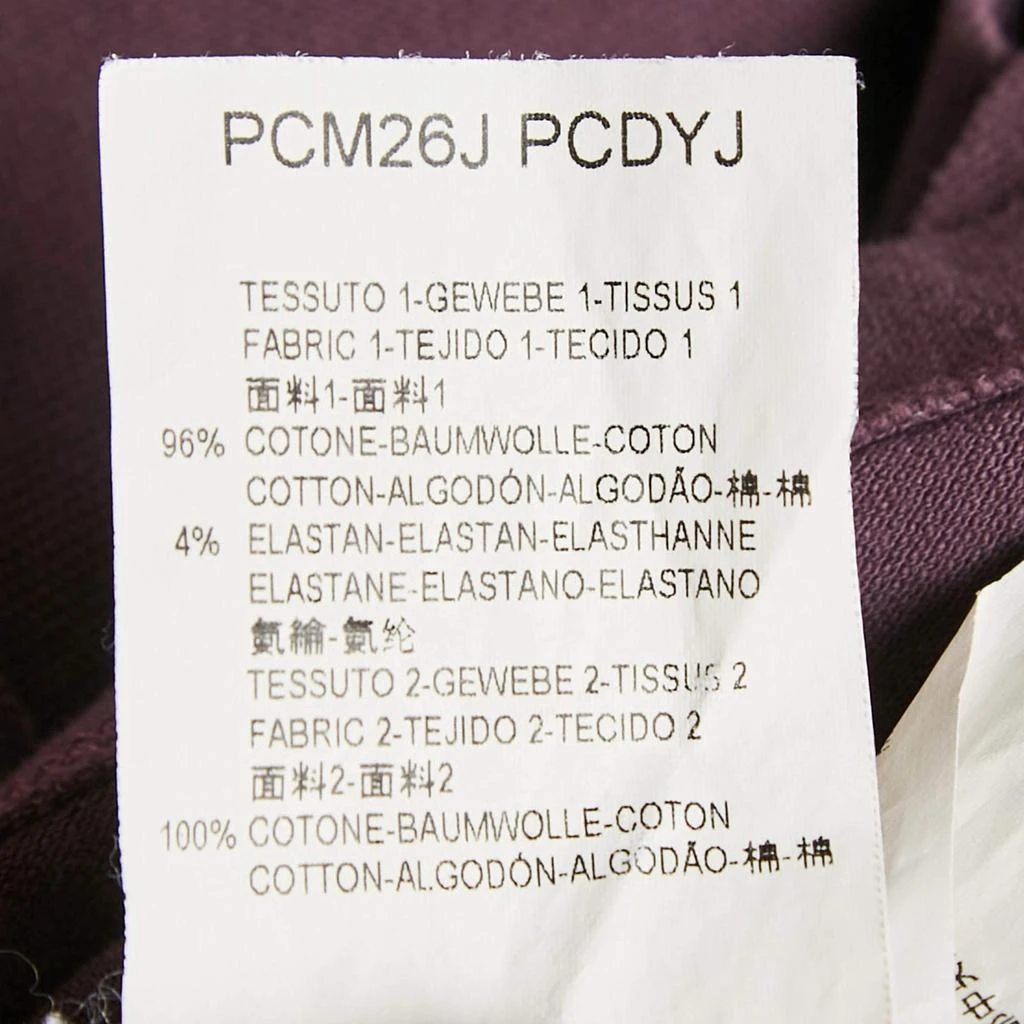 Armani Collezioni Armani Collezioni Purple Logo Embroidery Cotton Pique Polo T-Shirt L 8