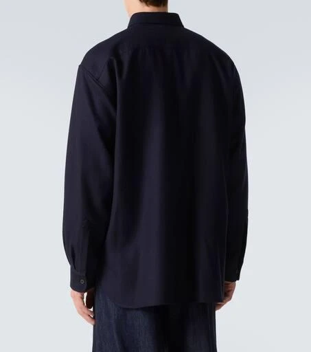 Dries Van Noten Embroidered wool shirt 4