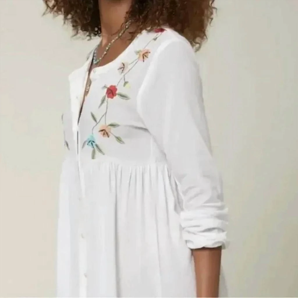 O'Neill O'Neill - Edan Embroidered Button Up Mini Dress 3